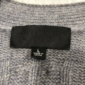 Nili Lotan Cashmere cardigan. Classic gray color. Size L